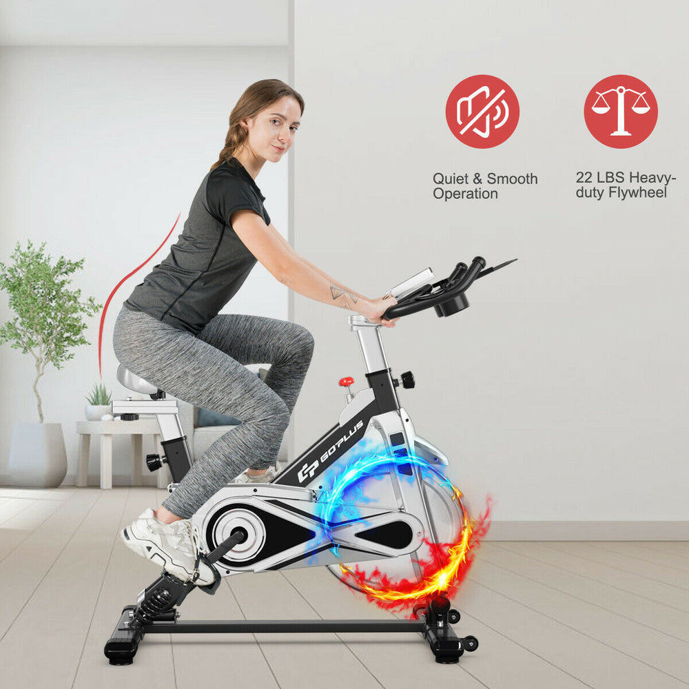 Indoor Stationary Exercise Cycle Bike Bicycle Workout w/ Large Holder Image 2