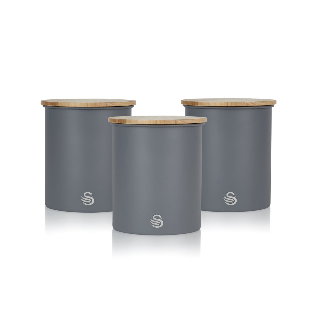 Swan Nordic Set of 3 Cannisters Image 1