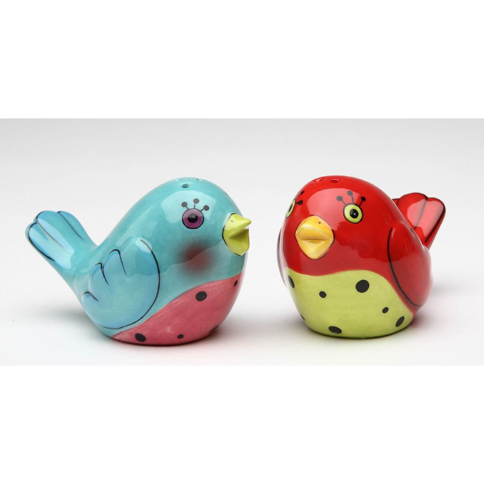 Ceramic Dotted Red And Blue Love Birds Salt and Pepper ShakersHome DcorKitchen Dcor, Image 3