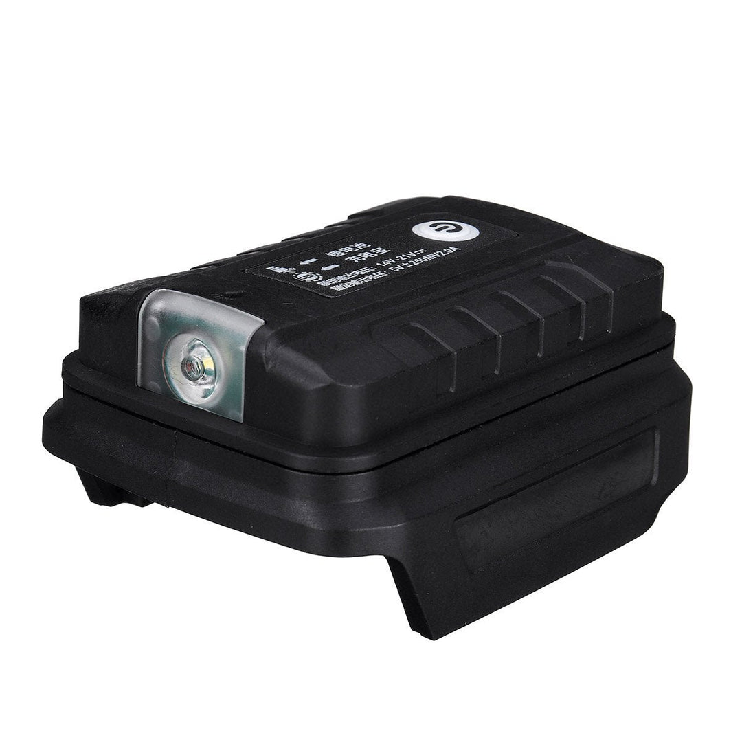 1 PC Black Plastic Li-ion Battery Charger With light Dual USB Output Ports Image 6