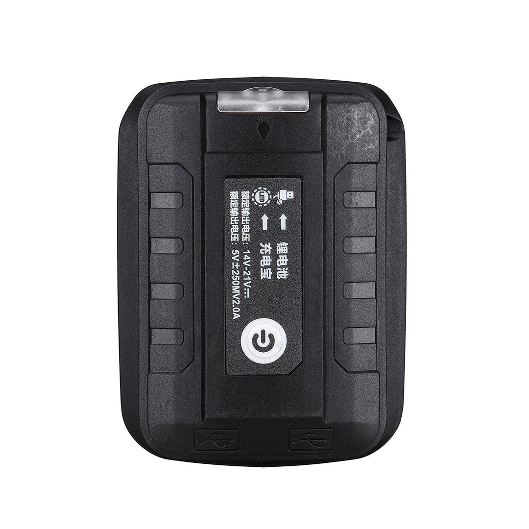 1 PC Black Plastic Li-ion Battery Charger With light Dual USB Output Ports Image 9