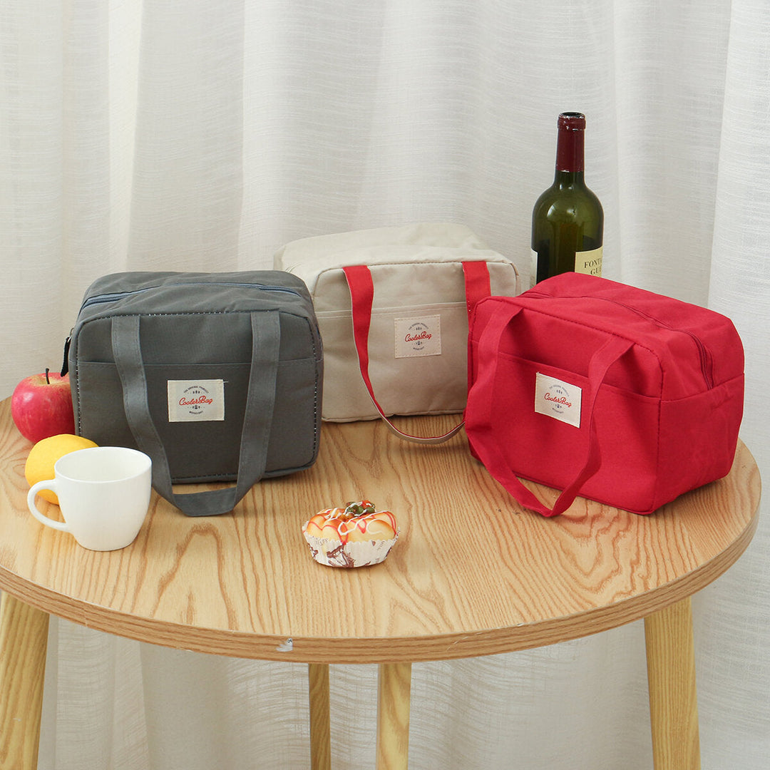 Tote Family Travel Picnic Drink Fruit Food Fresh Thermal Insulated Women Men Bento Lunch Box Bag Image 3