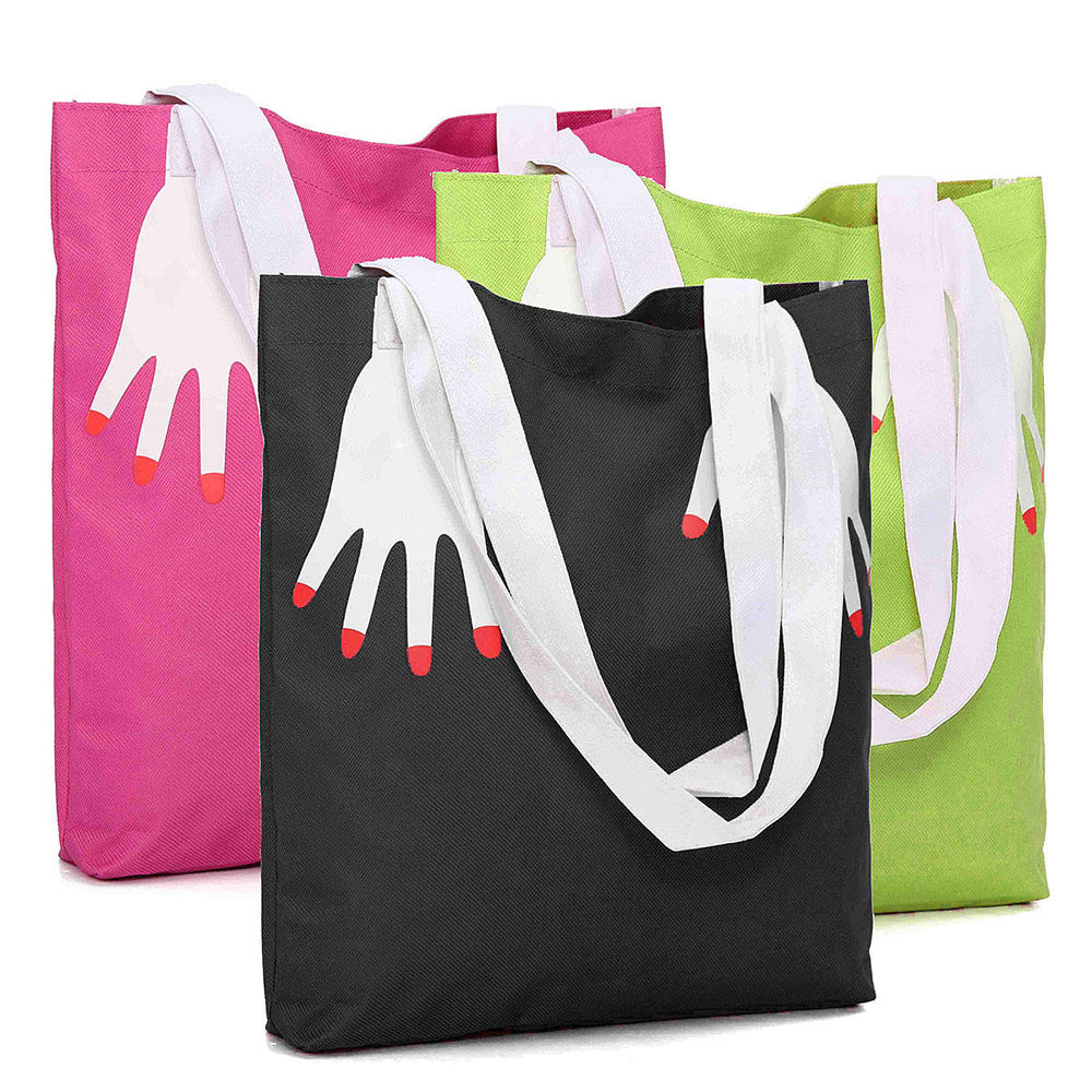 Women Large Totes canvas Handbag Multi Palm Preppy Style Shoulder Messenger Bag Image 2