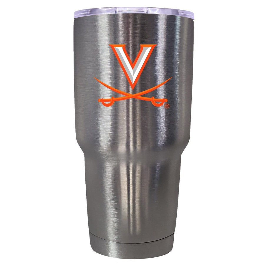 Virginia Cavaliers Mascot Logo Tumbler - 24oz Color-Choice Insulated Stainless Steel Mug Image 1