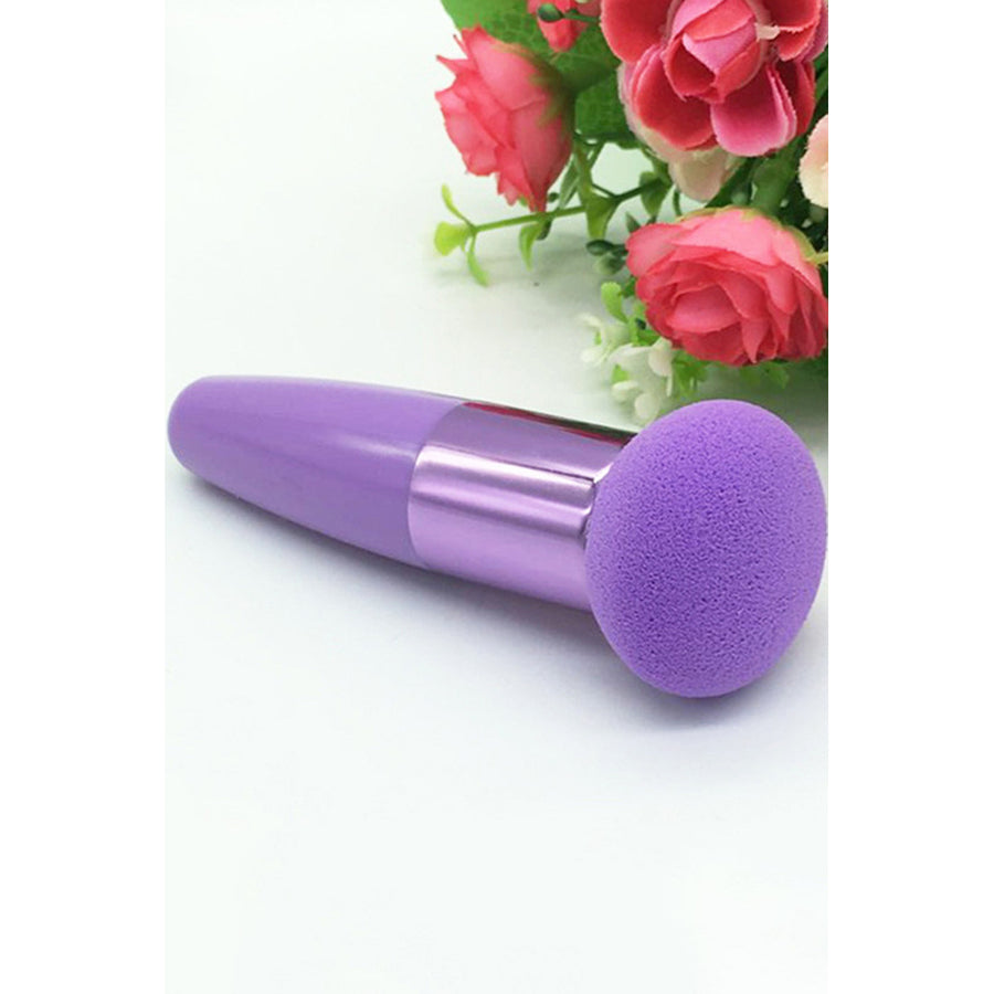 Womens Purple 1pc Foundation Makeup Sponge With Handle Image 1