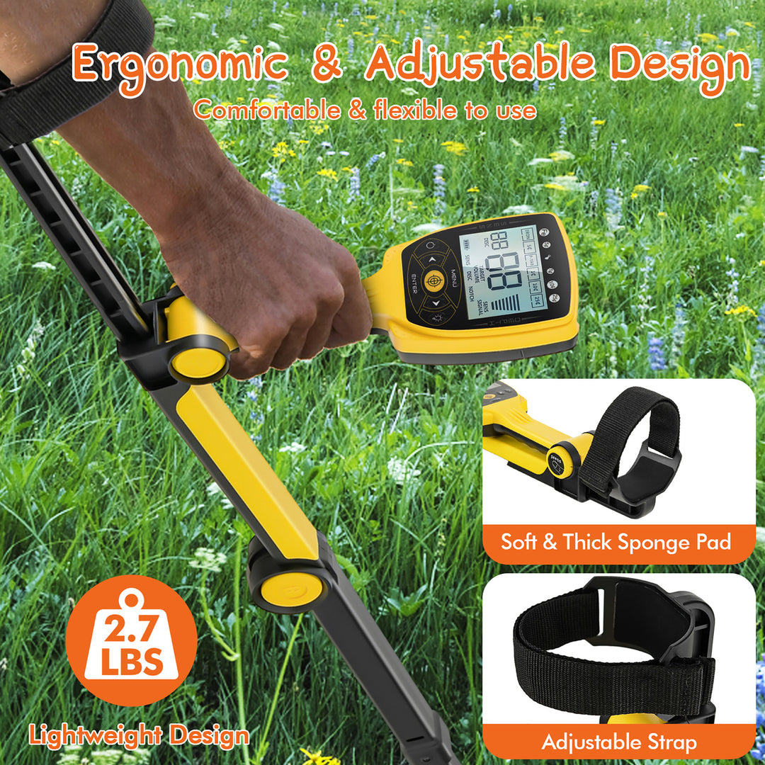 Foldable Metal Detector for Adults Professional and Waterproof Gold Detector Image 4