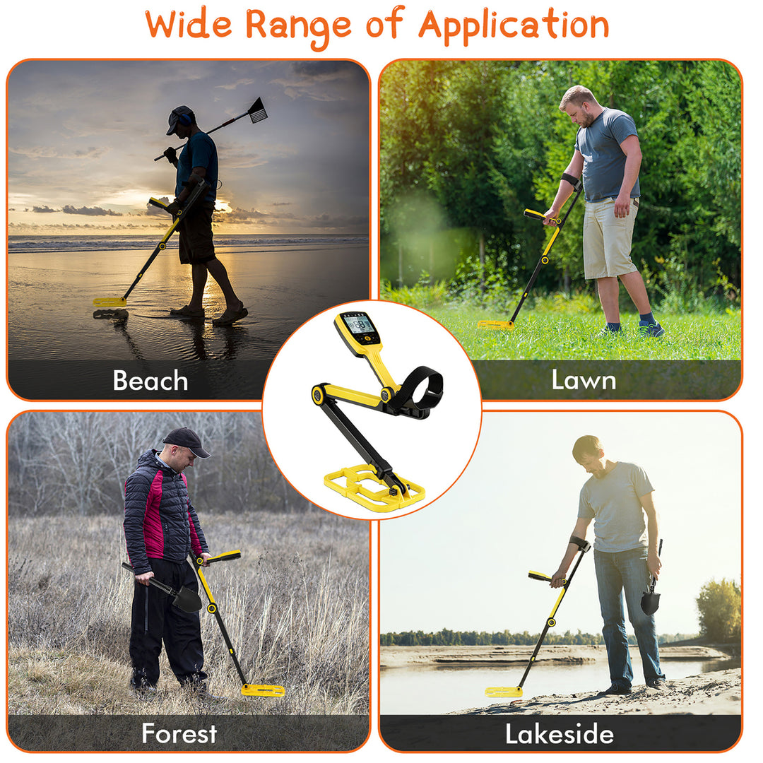 Foldable Metal Detector for Adults Professional and Waterproof Gold Detector Image 10