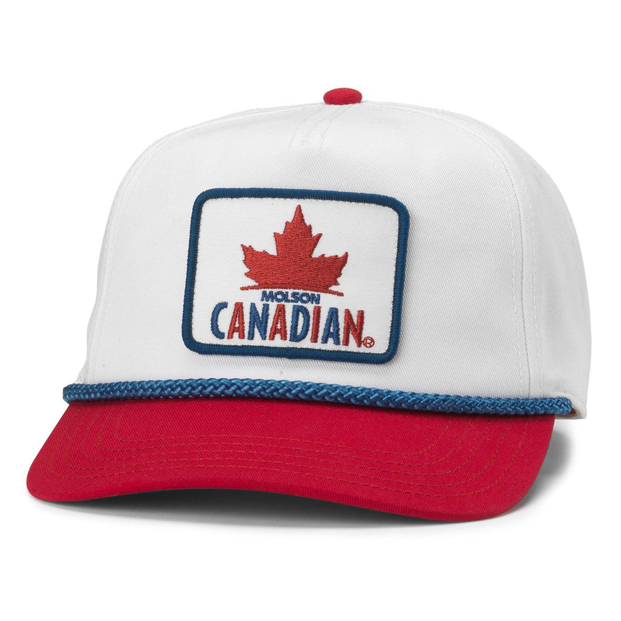 Molson Canadian Beer Flat Bill Adjustable Snapback Hat Image 1