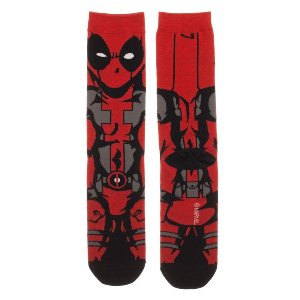 Deadpool 360 Character Crew Socks Image 2