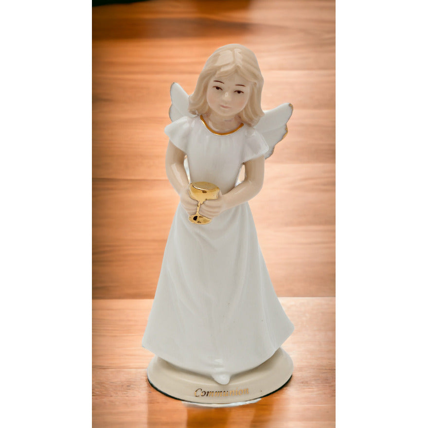 Ceramic 1st Communion Angel FigurineReligious DcorReligious GiftChurch Dcor, Image 2