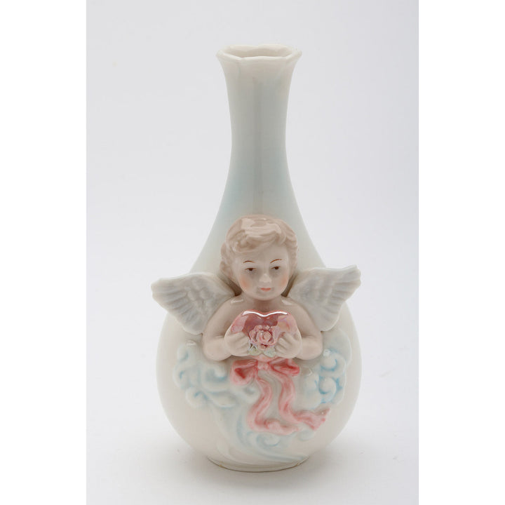 Ceramic Cherub Angel Bud VaseReligious DcorReligious GiftChurch Dcor, Image 3