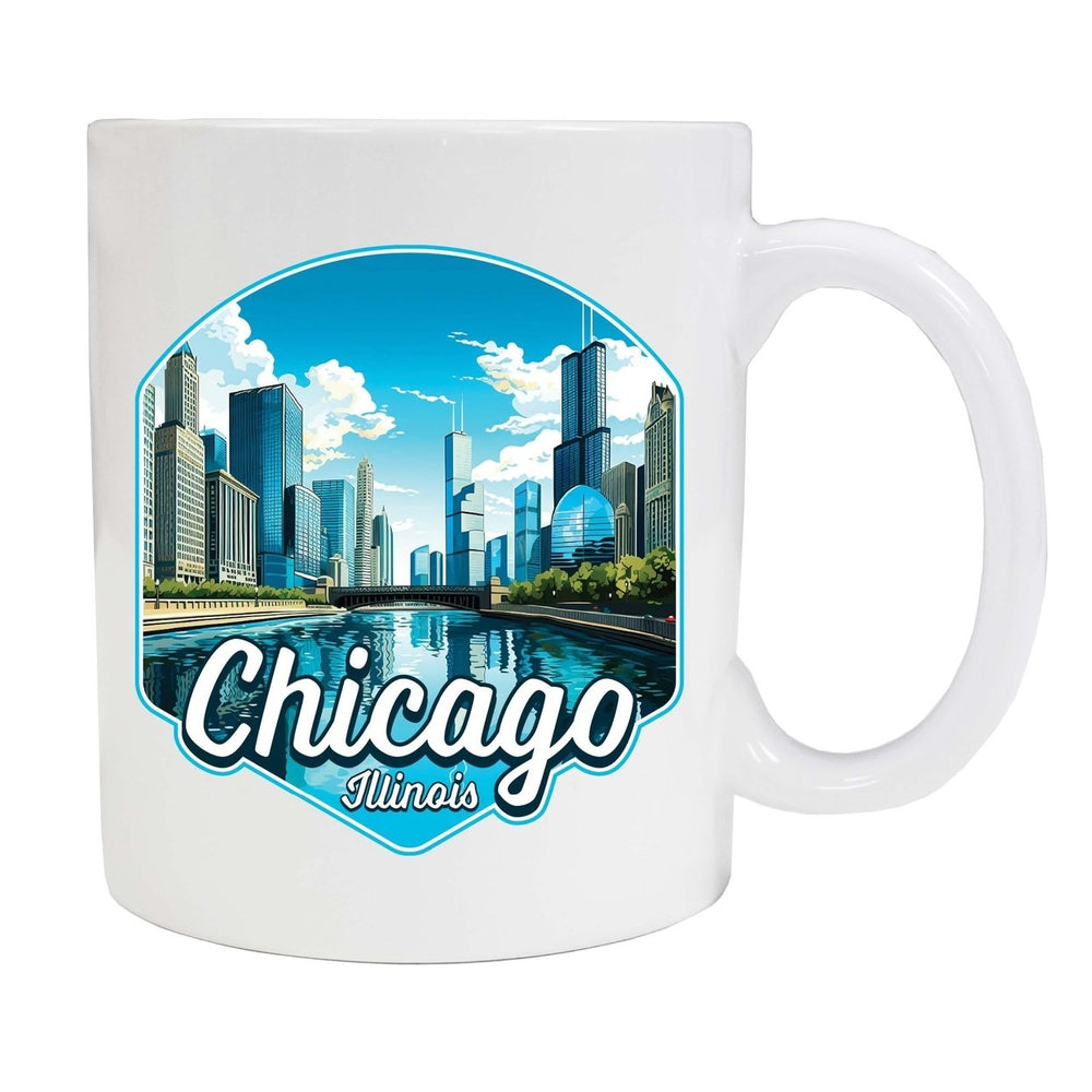 Chicago Illinois A Souvenir 12 oz Ceramic Coffee Mug Image 2