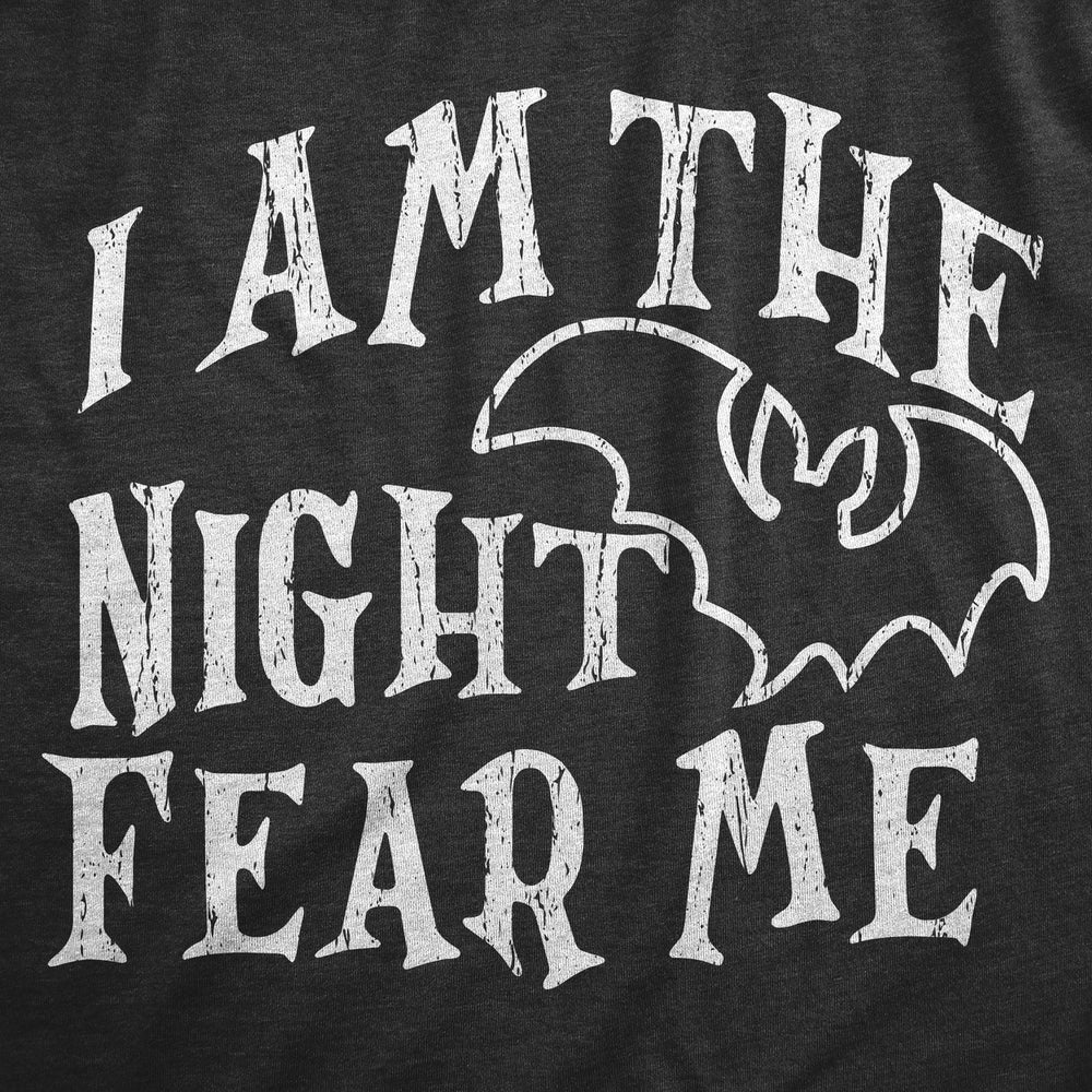 I Am The Night Fear Me Baby Bodysuit Funny Halloween Spooky Bat Jumper For Infants Image 2