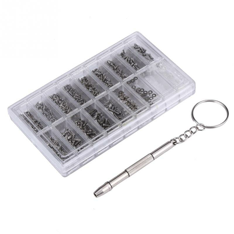 1000PCS Glasses Sunglasses Spectacles Watch Tiny Screws Nut Assortment Repair Tool Kit Stainless Steel Small Screws Image 6