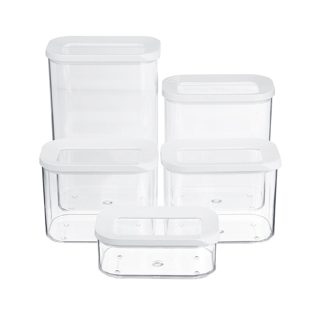 3/4/5Pcs Airtight Food Storage Containers Kitchen Canisters Boxes with Lid Set Image 8