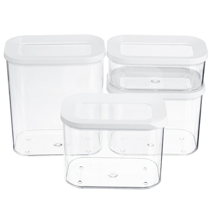 3/4/5Pcs Airtight Food Storage Containers Kitchen Canisters Boxes with Lid Set Image 9