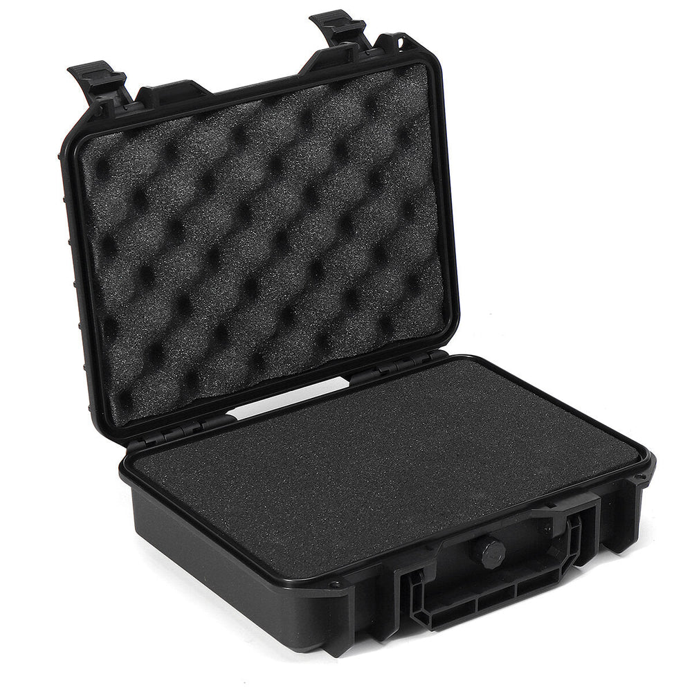 370300105mm Waterproof Hand Carry Tool Case Bag Storage Box Camera Photography w/ Sponge Image 2