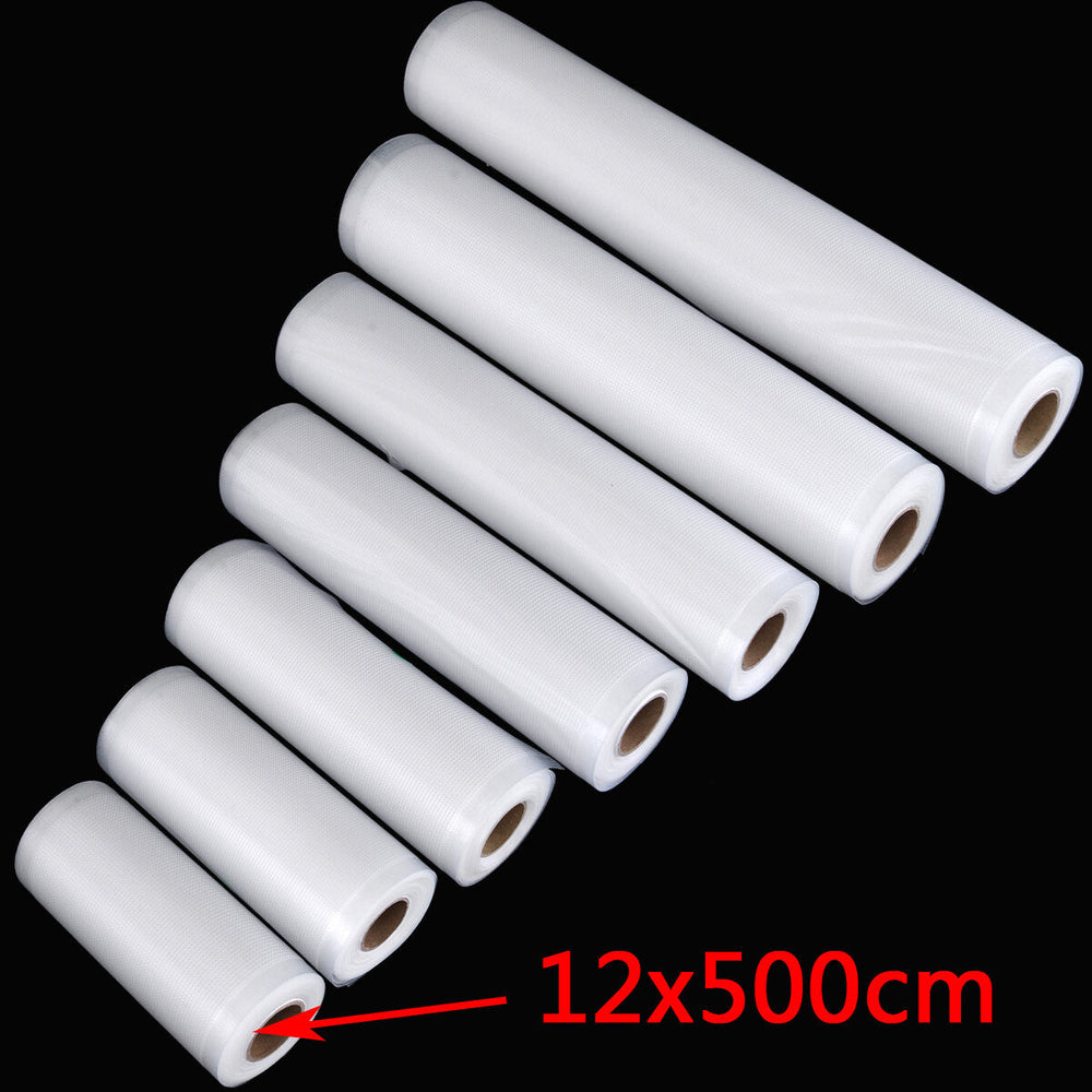 7 Different Size Transparent Vacuum Sealer Bags Rolls Food Saver Seal Storage Package Bags Image 2