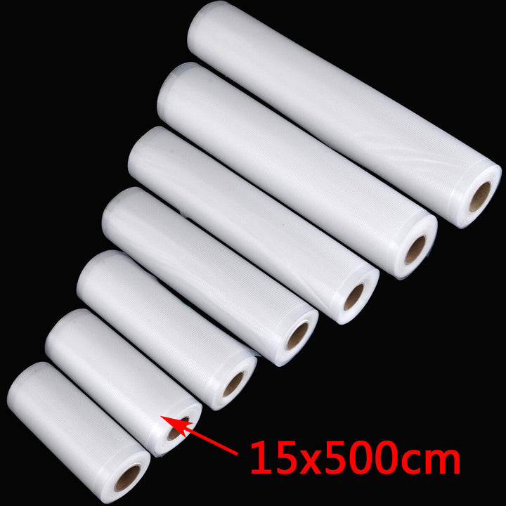 7 Different Size Transparent Vacuum Sealer Bags Rolls Food Saver Seal Storage Package Bags Image 3