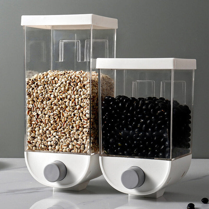 Kitchen Wall-Mounted Storage Tank Cereal Rice Bean Sealed Can Oatmeal Dispenser Wholesale Image 4