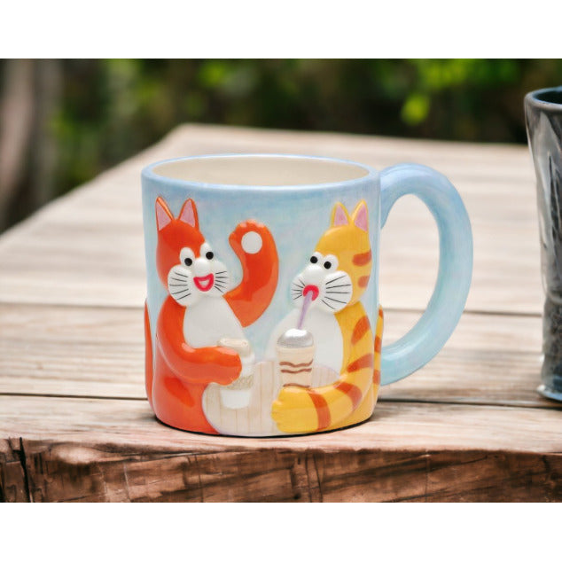 Ceramic Chatty Cats MugGift for Cat LoverCat Lady, Image 1
