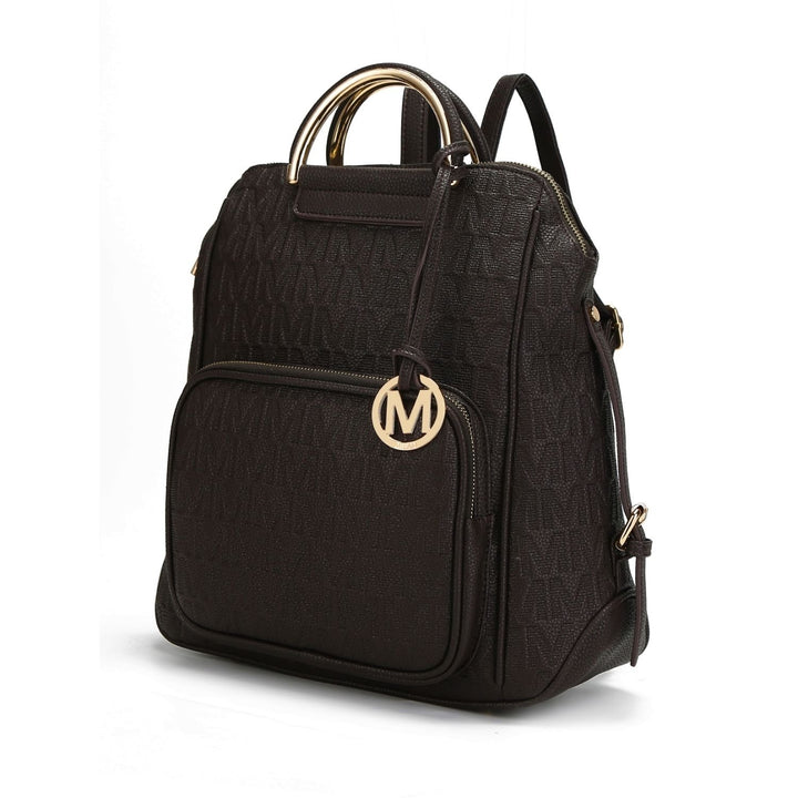 MKF Collection Torra Milan .M. Signature Trendy Backpack By Mia K. Image 4