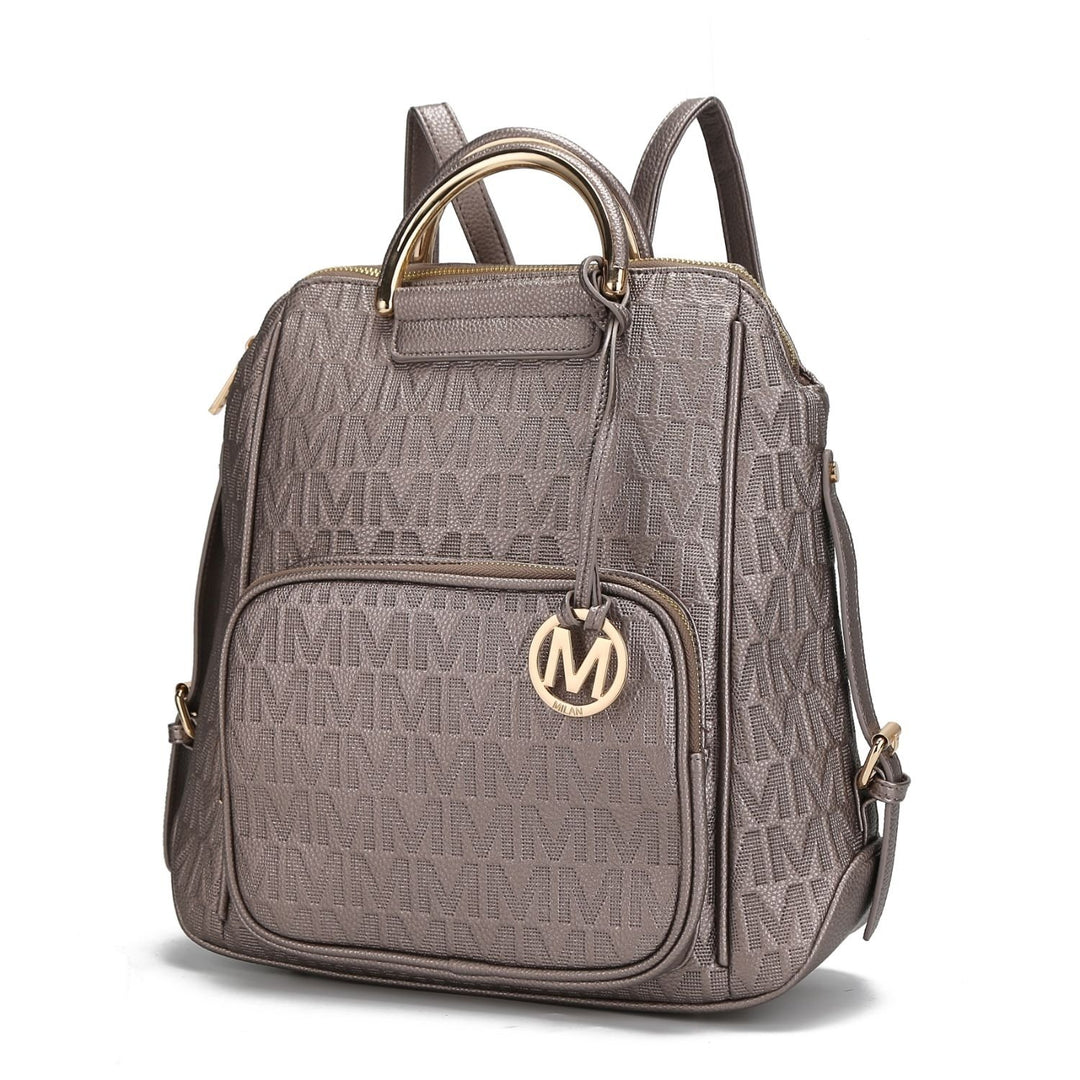 MKF Collection Torra Milan .M. Signature Trendy Backpack By Mia K. Image 8