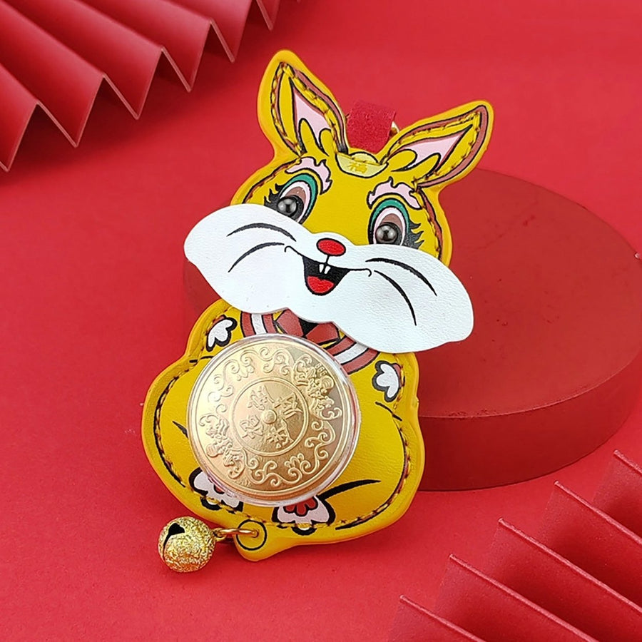 Key Ring Cartoon Shape Hanging Design Vivid Color Multifunctional Unfading Decorate Accessory Rabbit Animal Car Key Image 1