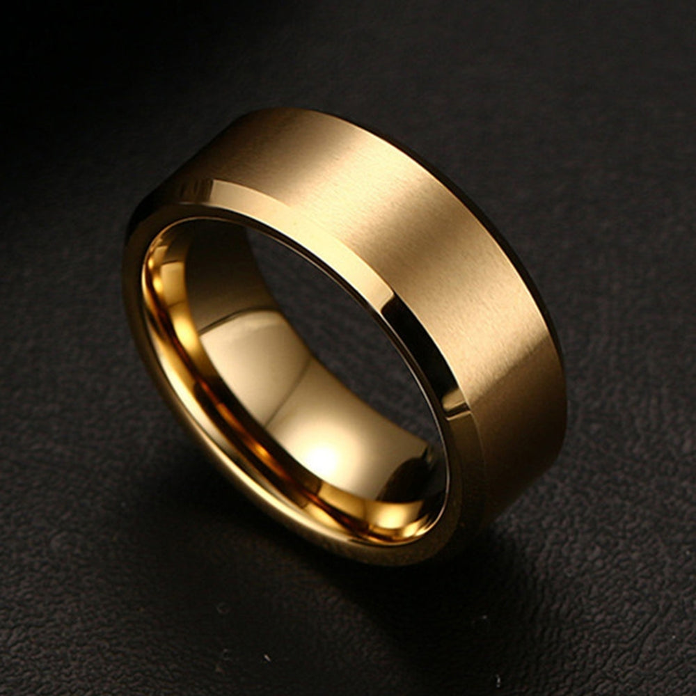 8mm Casual Unisex Ring Solid Color Not Easy to Break Accessories Comfort Finger Ring for Outdoor Image 2