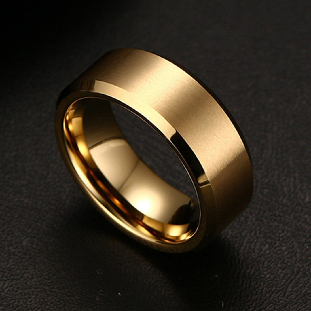 8mm Casual Unisex Ring Solid Color Not Easy to Break Accessories Comfort Finger Ring for Outdoor Image 2