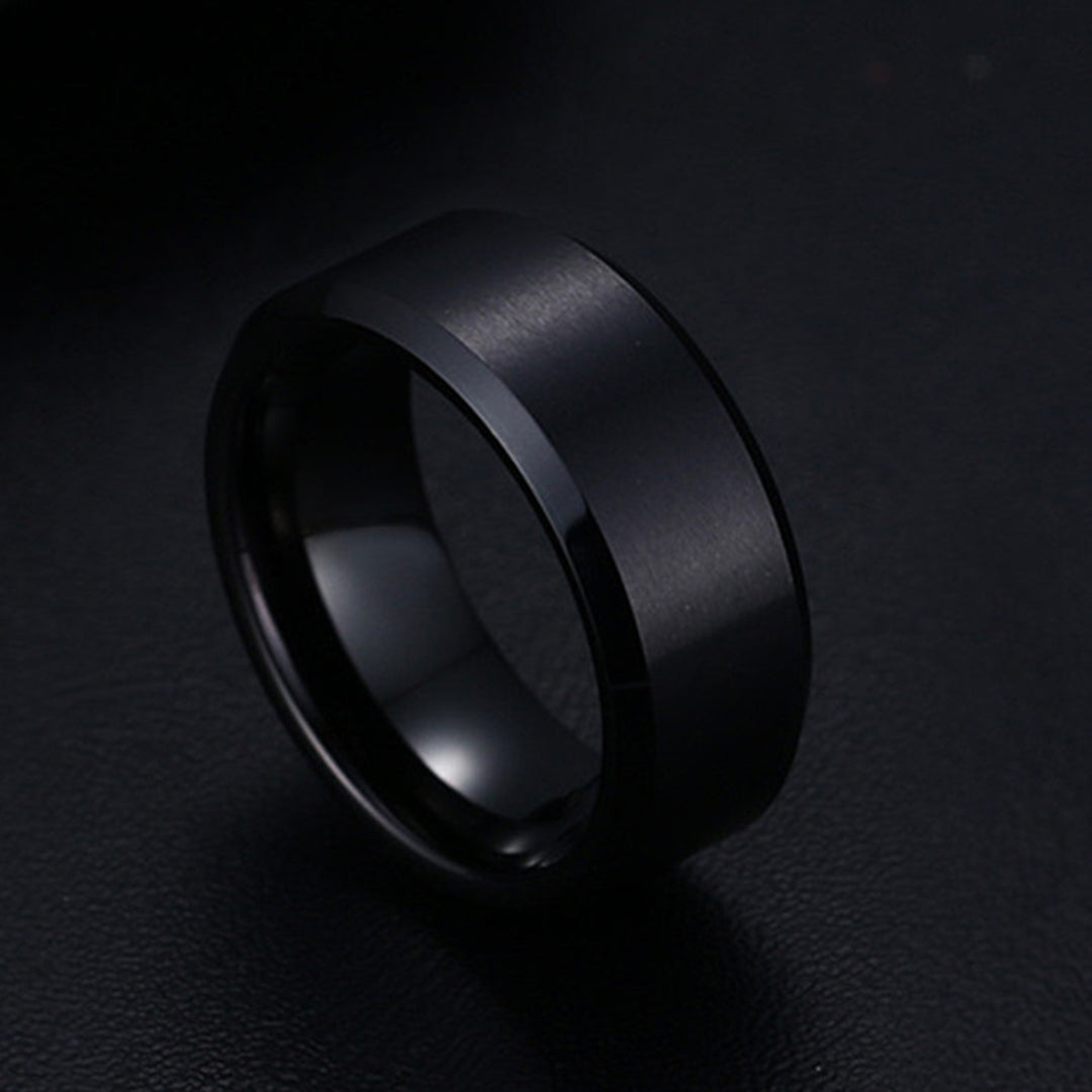 8mm Casual Unisex Ring Solid Color Not Easy to Break Accessories Comfort Finger Ring for Outdoor Image 6