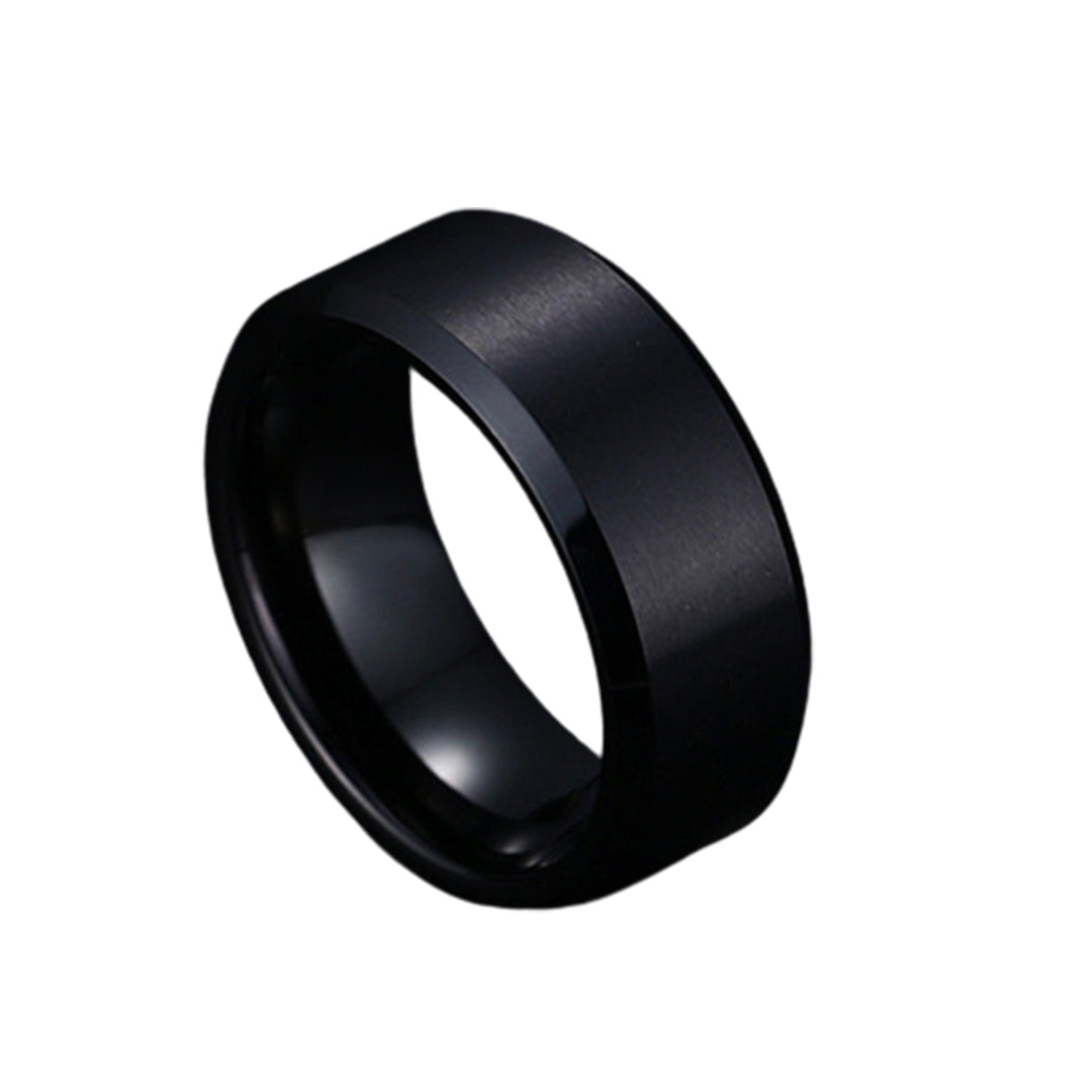 8mm Casual Unisex Ring Solid Color Not Easy to Break Accessories Comfort Finger Ring for Outdoor Image 12