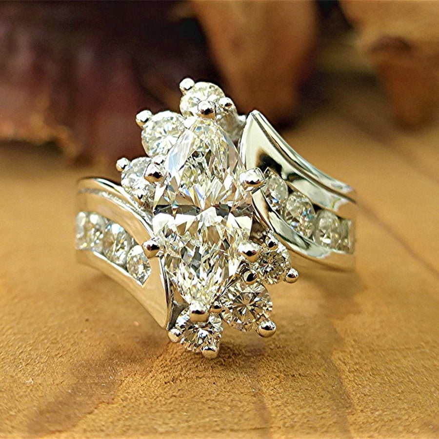 Fashion Ring Sparkling Creative Jewelry Birthday Gift Image 1