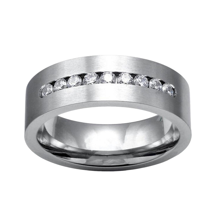 1/2Pcs Fashion Ring Trendy Beautiful Delicate Fine Workmanship Exquisite Decorate Alloy Zircon Rhinestone Couple Ring Image 2