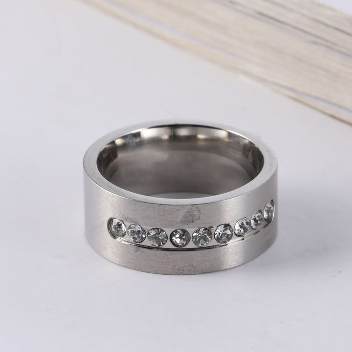1/2Pcs Fashion Ring Trendy Beautiful Delicate Fine Workmanship Exquisite Decorate Alloy Zircon Rhinestone Couple Ring Image 11
