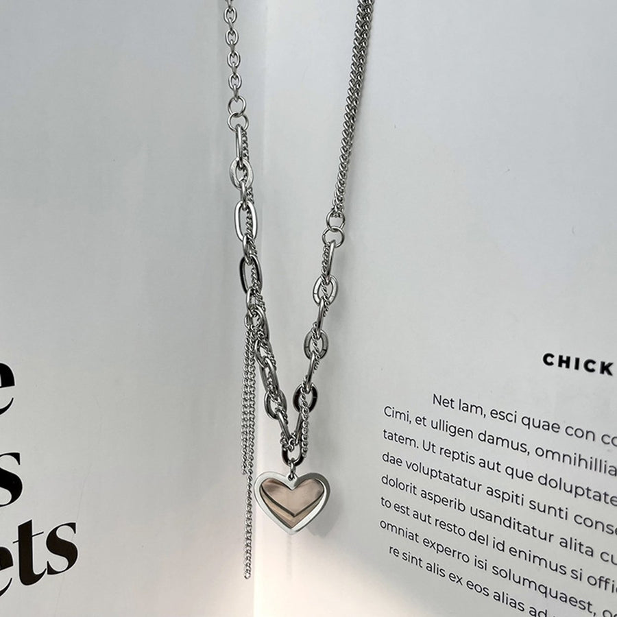 Women Necklace Hip Hop Asymmetric Chain for Daily Wear Image 1