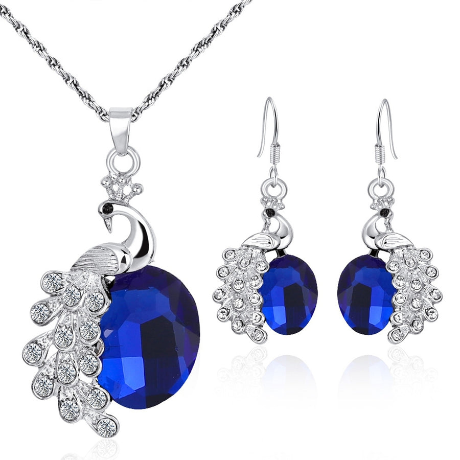 2Pcs/Set Necklace Earrings Necklace Jewelry Accessory Image 1