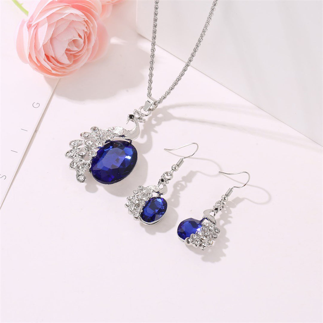 2Pcs/Set Necklace Earrings Necklace Jewelry Accessory Image 3