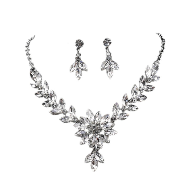 1 Set Dangle Earrings Necklace Set Jewelry Accessory Image 1