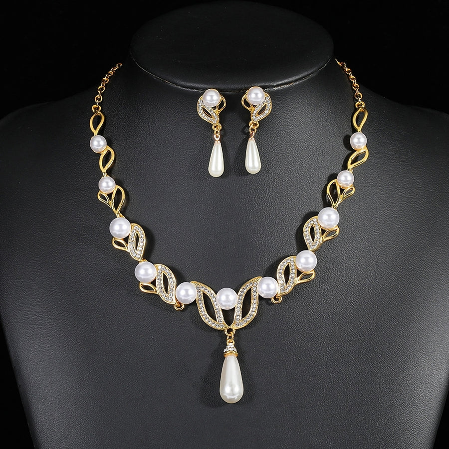 1 Set Women Jewelry Earrings Necklaces Image 1