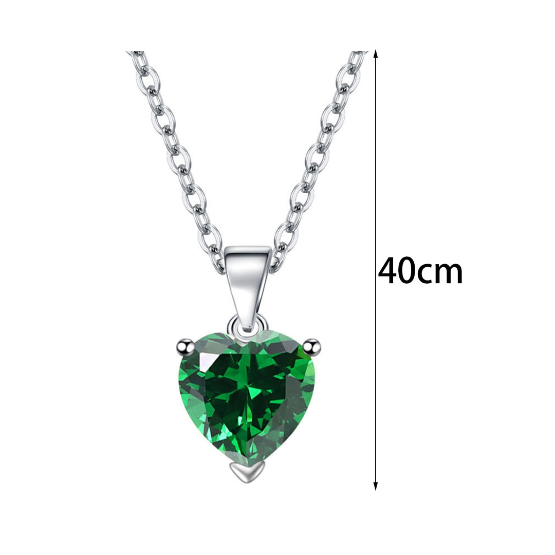 1 Set Necklace Jewelry Set Multi-colored Love Heart Pendant Dainty Gift Minimalist Drop Earrings Open Ring Kit Fashion Image 10