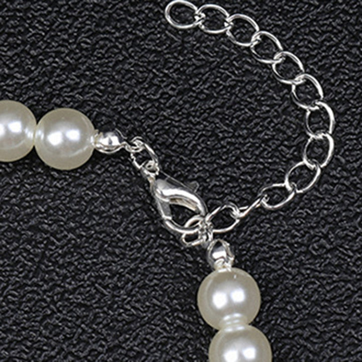 1 Set Women Earrings Pearl Necklace Jewelry Accessory Image 12