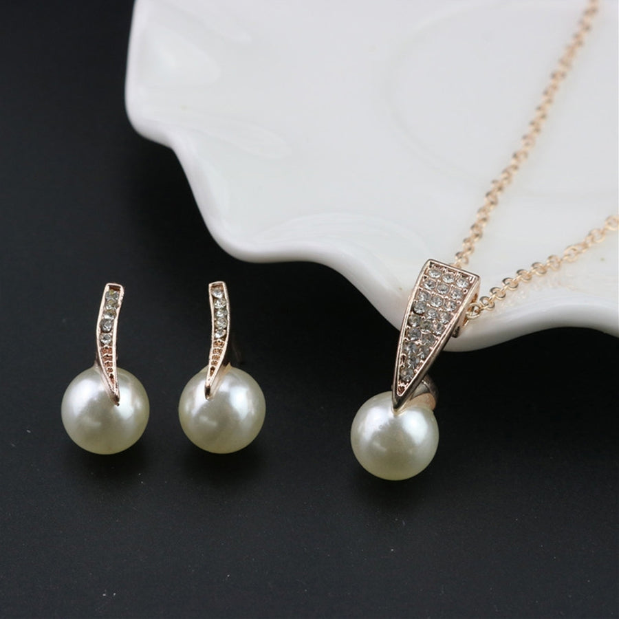 1 Set Women Necklace Earring Jewelry Women Gift Image 1