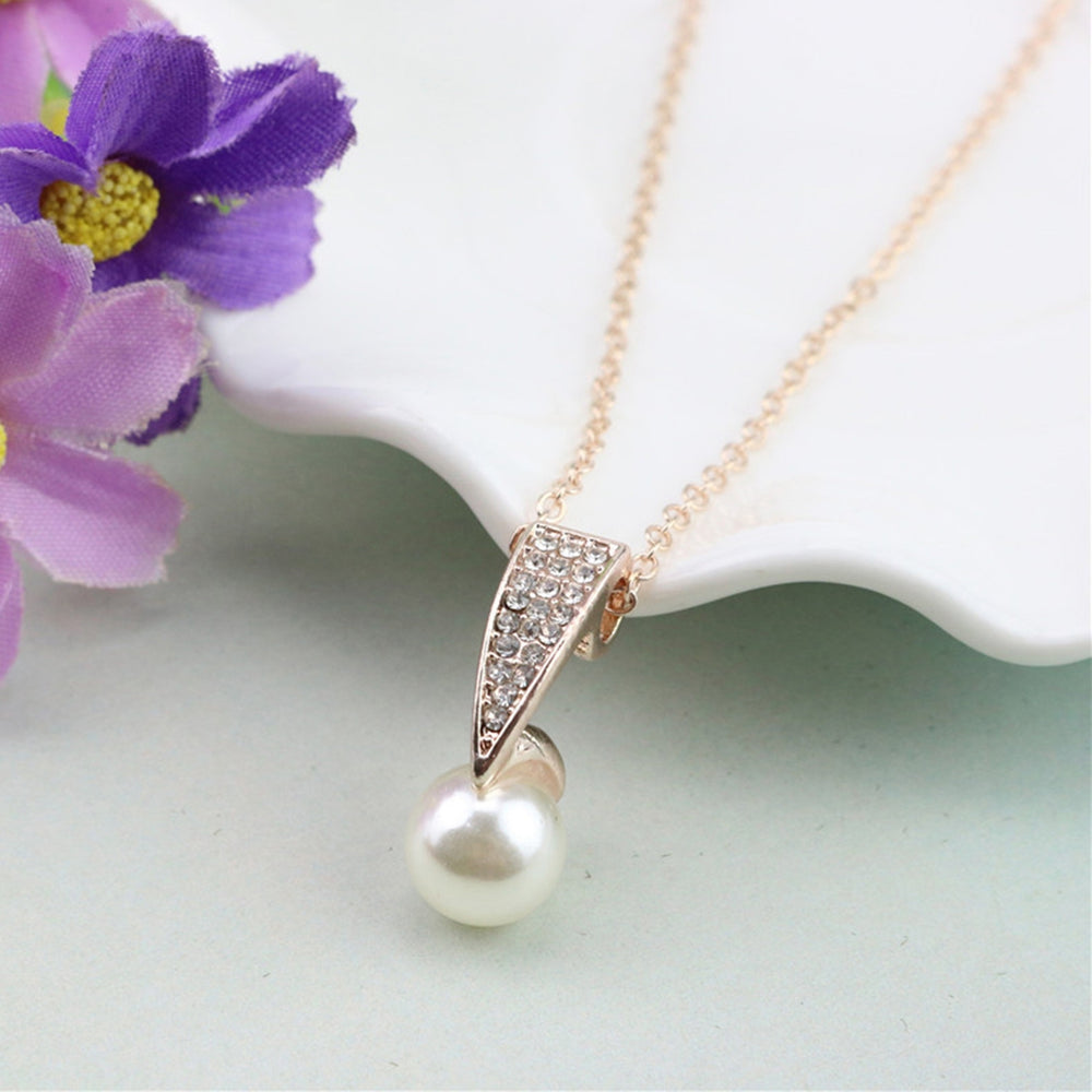 1 Set Women Necklace Earring Jewelry Women Gift Image 2
