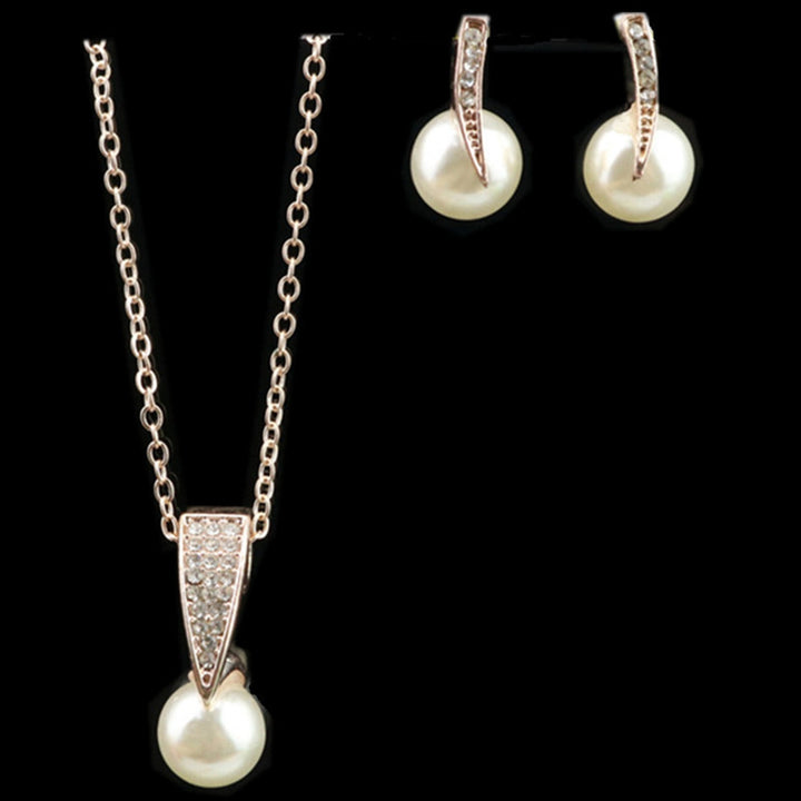 1 Set Women Necklace Earring Jewelry Women Gift Image 4