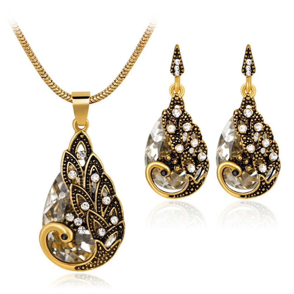 1 Set Women Necklace Earrings Fashion Jewelry Gift Image 2