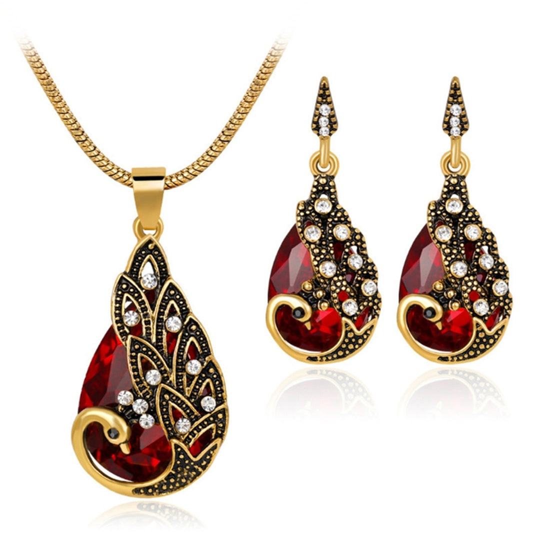 1 Set Women Necklace Earrings Fashion Jewelry Gift Image 3