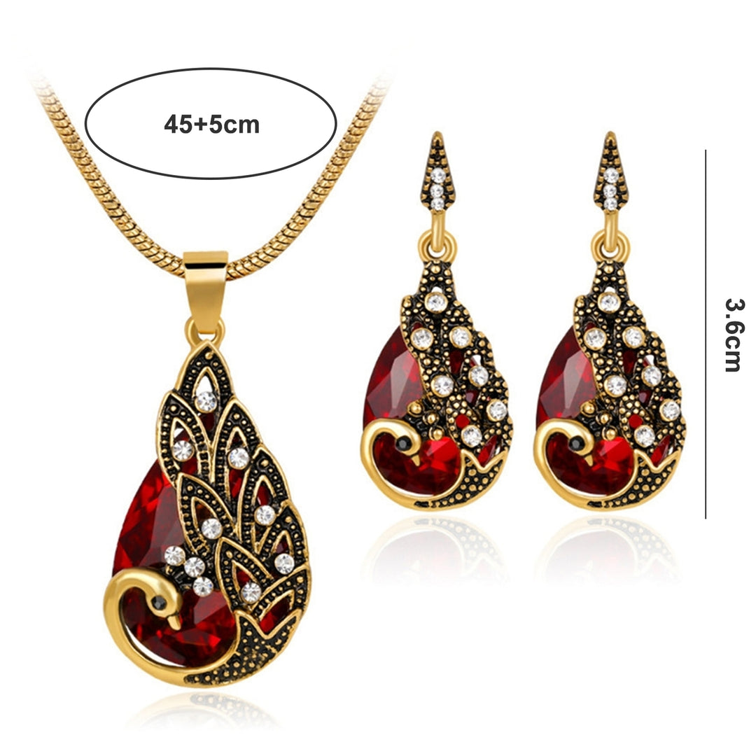 1 Set Women Necklace Earrings Fashion Jewelry Gift Image 12