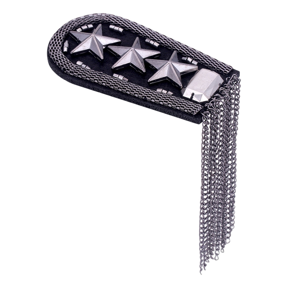 Shoulder Badge Tassel Chain Tassel Epaulet for Unisex Image 2