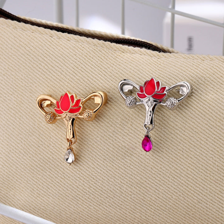 Flower Brooch Rhinestone Pendant Hollow Personality Backpack Decoration Women Men Business Suit Lapel Pin Fashion Image 6